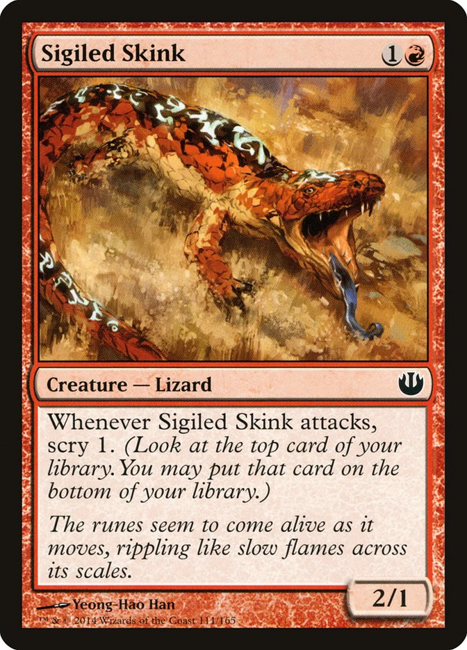 Sigiled Skink [Journey into Nyx] MTG Single Magic: The Gathering    | Red Claw Gaming