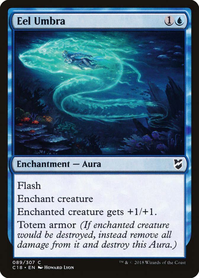 Eel Umbra [Commander 2018] MTG Single Magic: The Gathering    | Red Claw Gaming