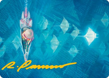 Discover the Impossible Art Card (Gold-Stamped Signature) [Kamigawa: Neon Dynasty Art Series] MTG Single Magic: The Gathering    | Red Claw Gaming