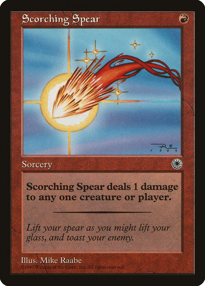 Scorching Spear [Portal] MTG Single Magic: The Gathering    | Red Claw Gaming