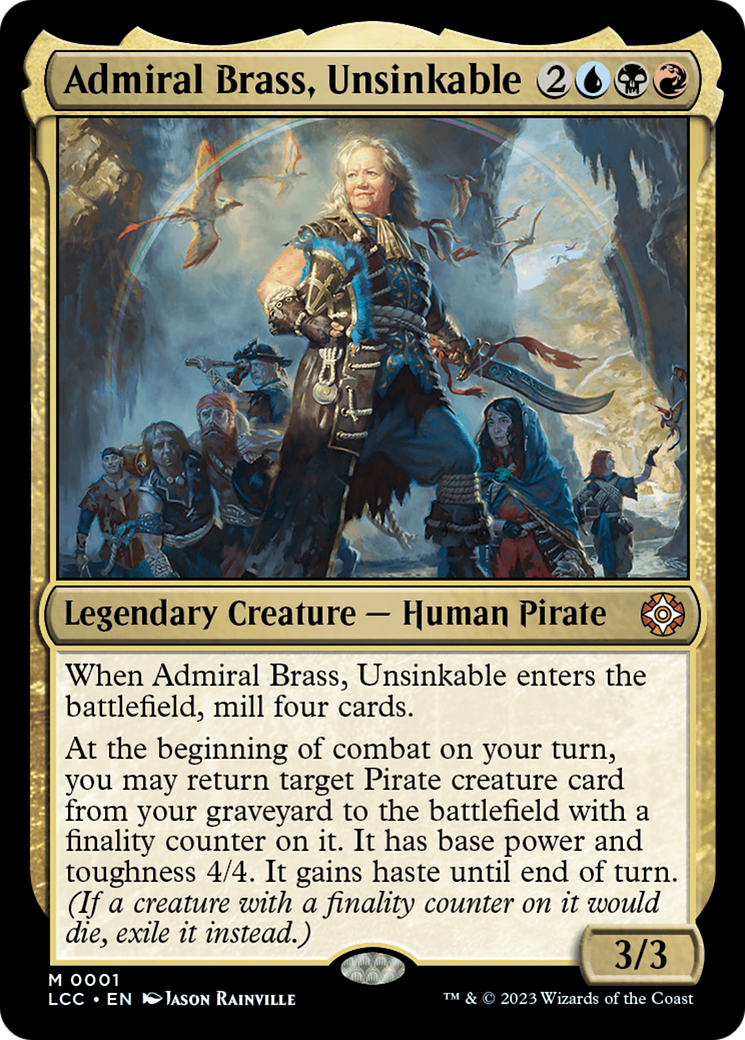 Admiral Brass, Unsinkable [The Lost Caverns of Ixalan Commander] MTG Single Magic: The Gathering    | Red Claw Gaming