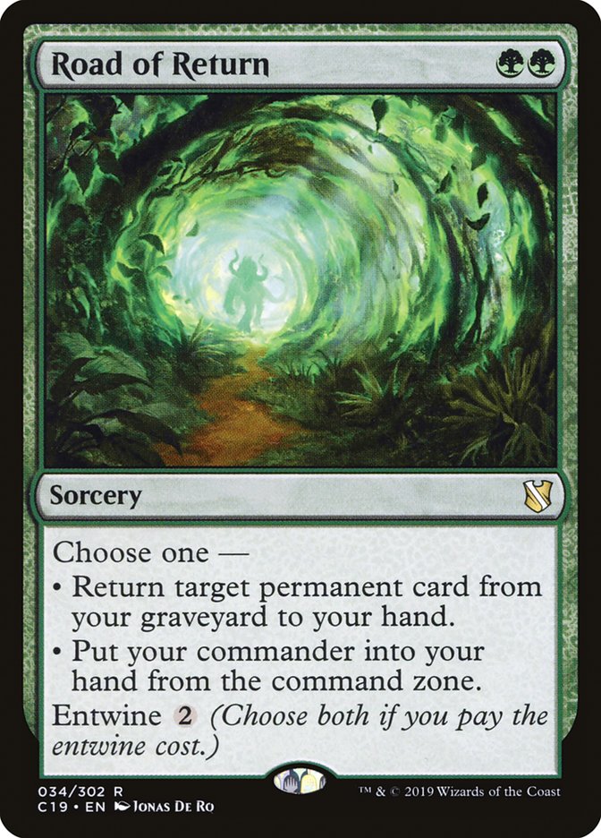 Road of Return [Commander 2019] MTG Single Magic: The Gathering    | Red Claw Gaming