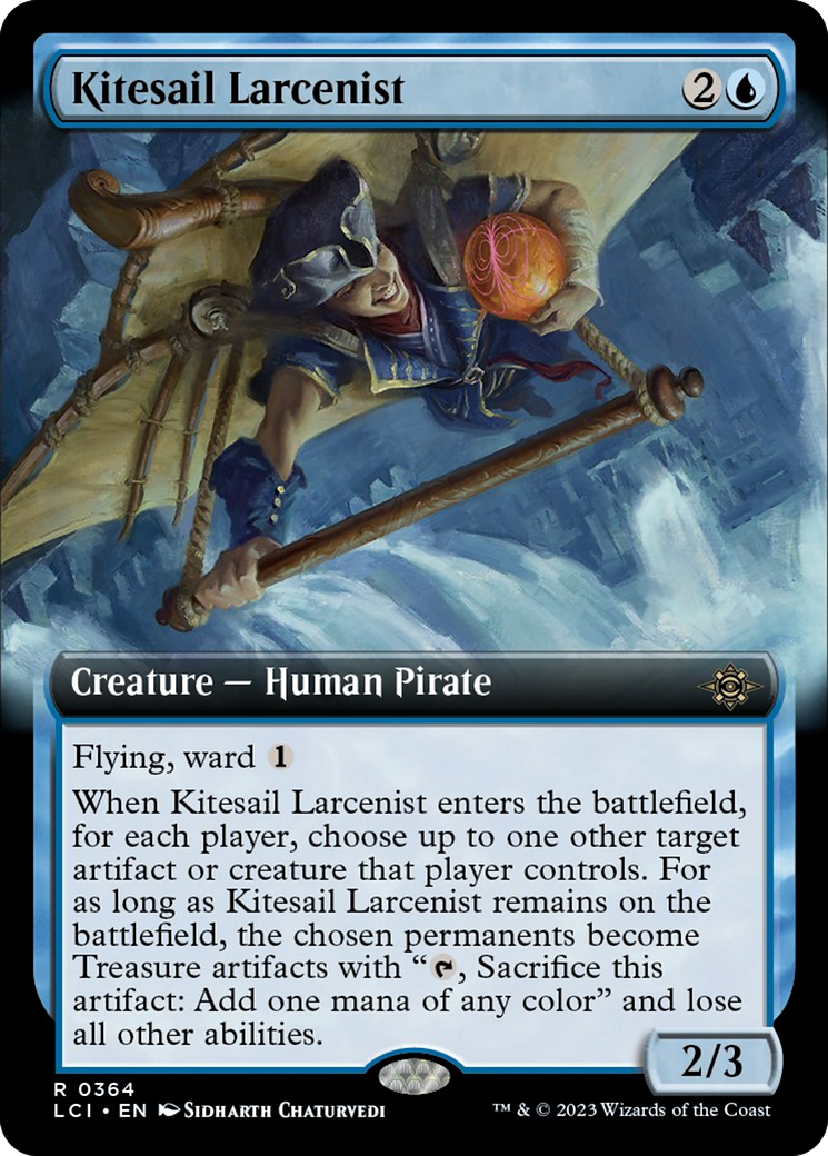Kitesail Larcenist (Extended Art) [The Lost Caverns of Ixalan] MTG Single Magic: The Gathering    | Red Claw Gaming