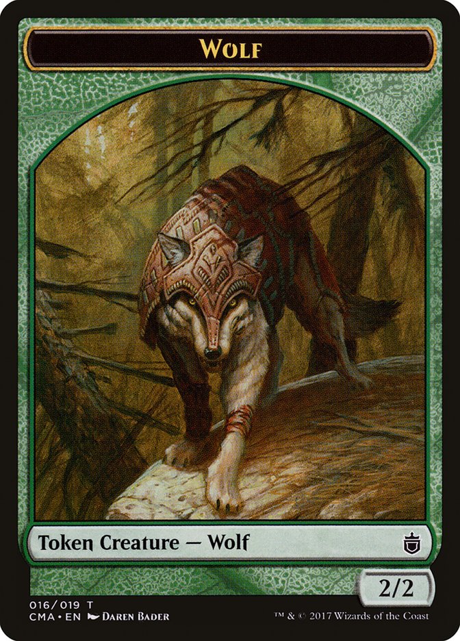 Wolf Token (016/019) [Commander Anthology Tokens] MTG Single Magic: The Gathering    | Red Claw Gaming
