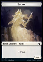 Spirit // Bird Double-Sided Token [Innistrad: Midnight Hunt Tokens] MTG Single Magic: The Gathering    | Red Claw Gaming