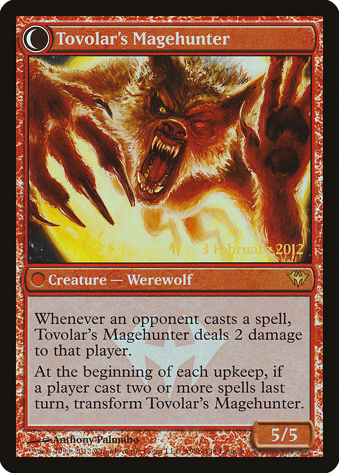 Mondronen Shaman // Tovolar's Magehunter (Launch) [Dark Ascension Promos] MTG Single Magic: The Gathering    | Red Claw Gaming