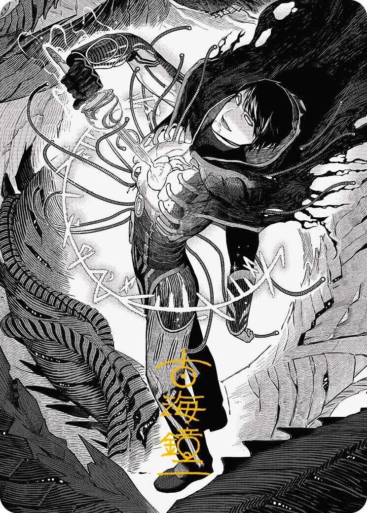 Jace, the Perfected Mind 2 Art Card (Gold-Stamped Signature) [Phyrexia: All Will Be One Art Series] MTG Single Magic: The Gathering    | Red Claw Gaming