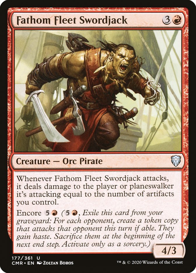 Fathom Fleet Swordjack [Commander Legends] MTG Single Magic: The Gathering    | Red Claw Gaming