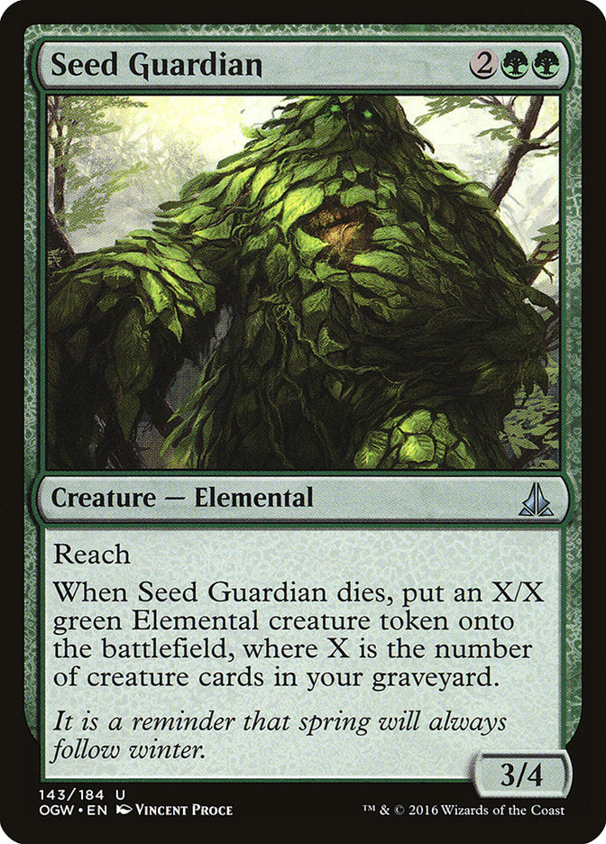 Seed Guardian [Oath of the Gatewatch] MTG Single Magic: The Gathering    | Red Claw Gaming