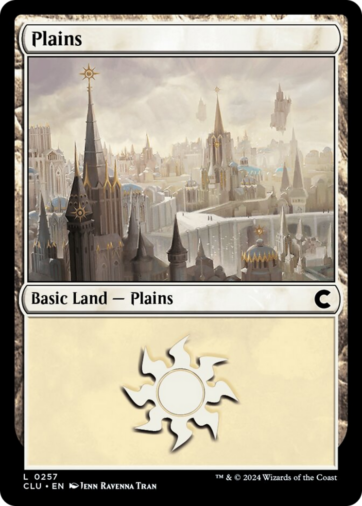 Plains (0257) [Ravnica: Clue Edition] MTG Single Magic: The Gathering    | Red Claw Gaming