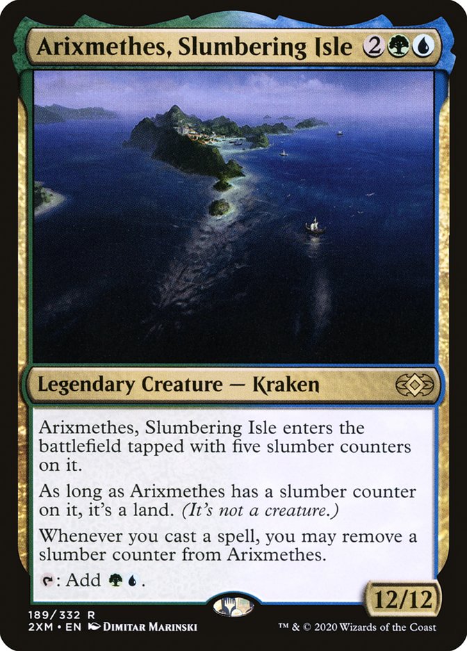 Arixmethes, Slumbering Isle [Double Masters] MTG Single Magic: The Gathering    | Red Claw Gaming