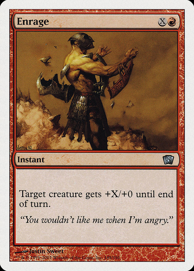 Enrage [Eighth Edition] MTG Single Magic: The Gathering    | Red Claw Gaming