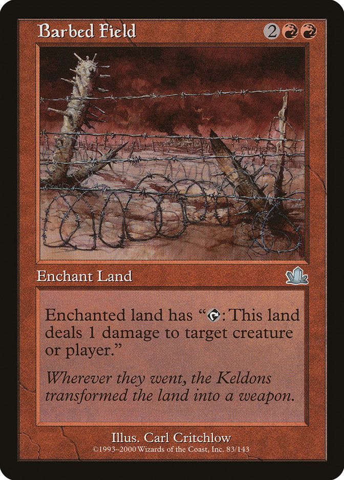 Barbed Field [Prophecy] MTG Single Magic: The Gathering    | Red Claw Gaming