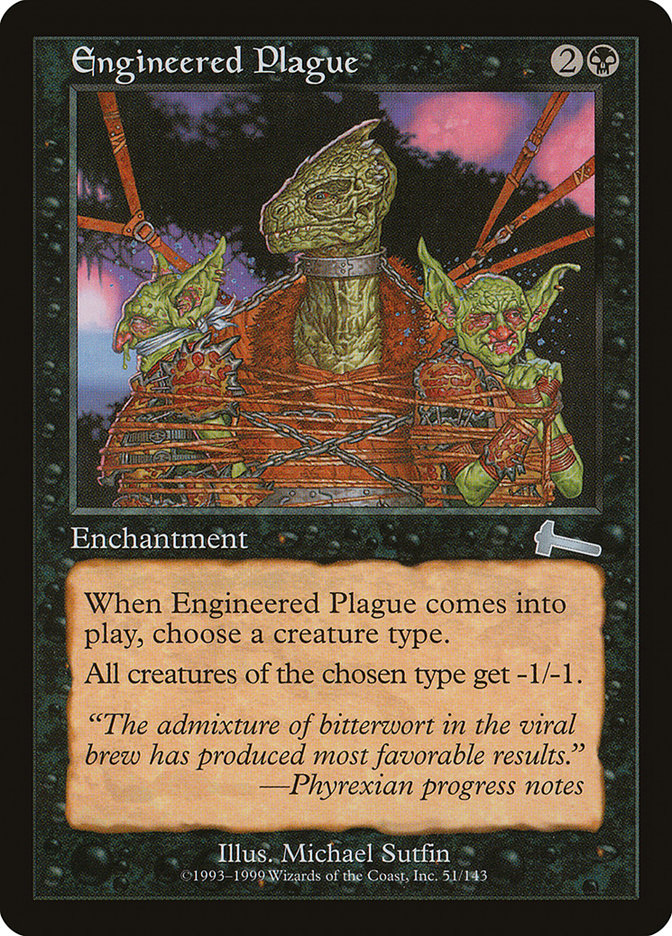 Engineered Plague [Urza's Legacy] MTG Single Magic: The Gathering    | Red Claw Gaming