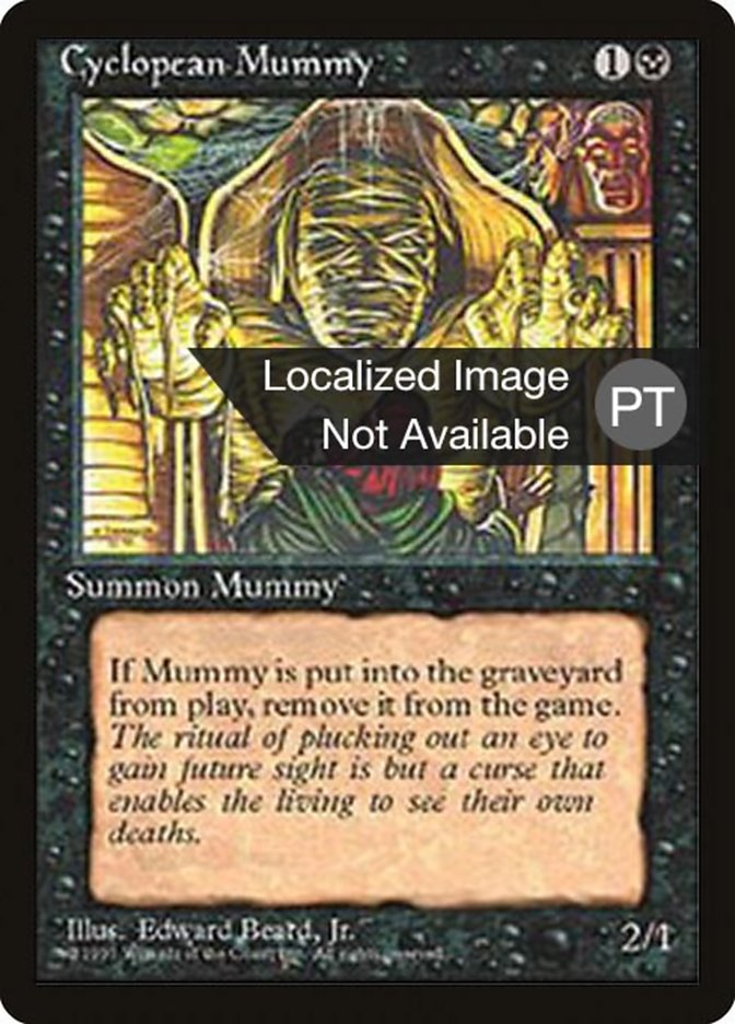 Cyclopean Mummy [Fourth Edition (Foreign Black Border)] MTG Single Magic: The Gathering    | Red Claw Gaming