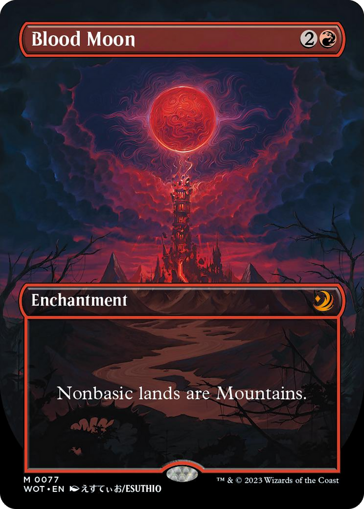 Blood Moon (Anime Borderless) [Wilds of Eldraine: Enchanting Tales] MTG Single Magic: The Gathering    | Red Claw Gaming