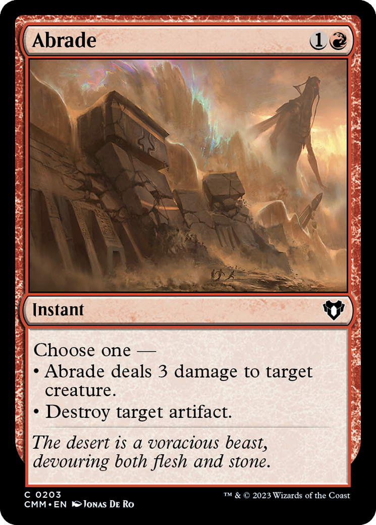 Abrade [Commander Masters] MTG Single Magic: The Gathering    | Red Claw Gaming