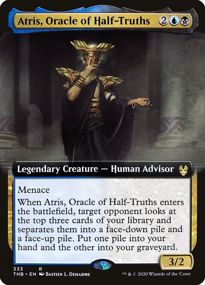Atris, Oracle of Half-Truths (Extended Art) [Theros Beyond Death] MTG Single Magic: The Gathering    | Red Claw Gaming