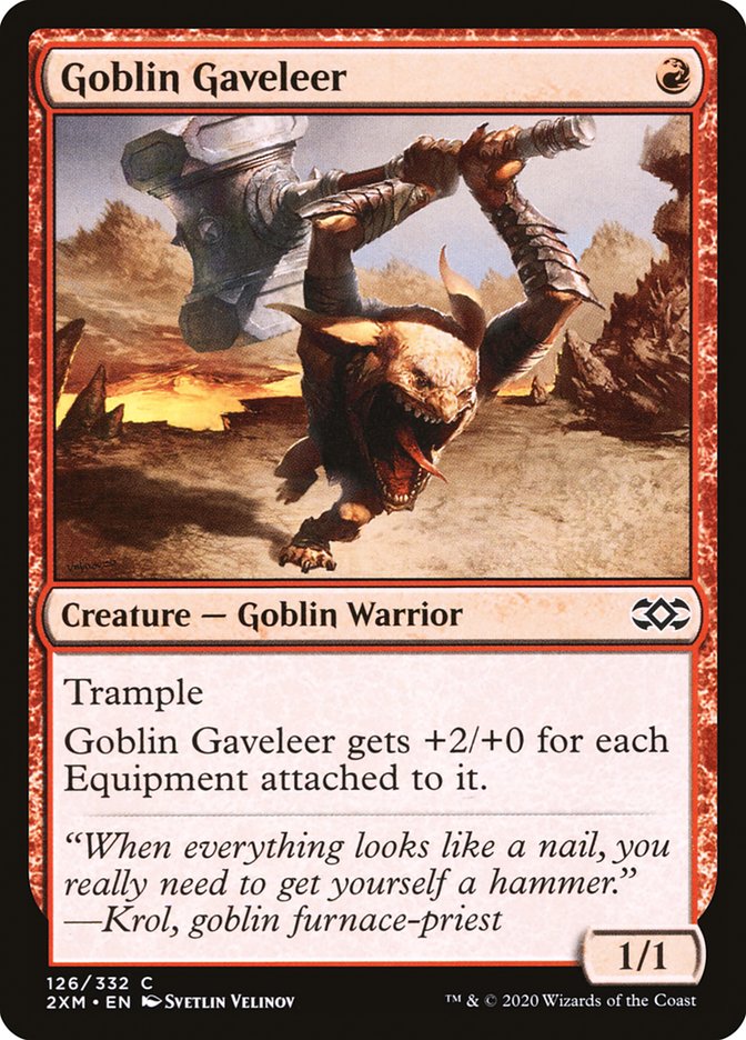 Goblin Gaveleer [Double Masters] MTG Single Magic: The Gathering    | Red Claw Gaming