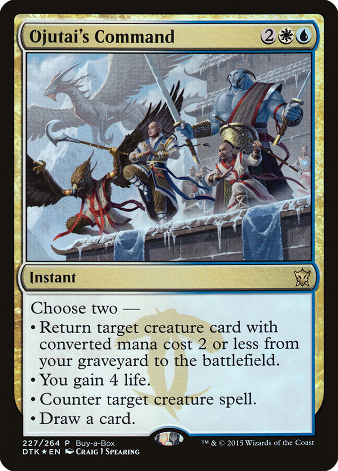 Ojutai's Command (Buy-A-Box) [Dragons of Tarkir Promos] MTG Single Magic: The Gathering    | Red Claw Gaming