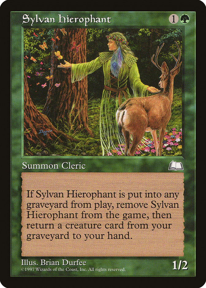 Sylvan Hierophant [Weatherlight] MTG Single Magic: The Gathering    | Red Claw Gaming