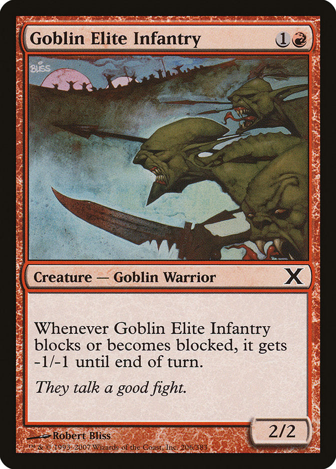 Goblin Elite Infantry [Tenth Edition] MTG Single Magic: The Gathering    | Red Claw Gaming