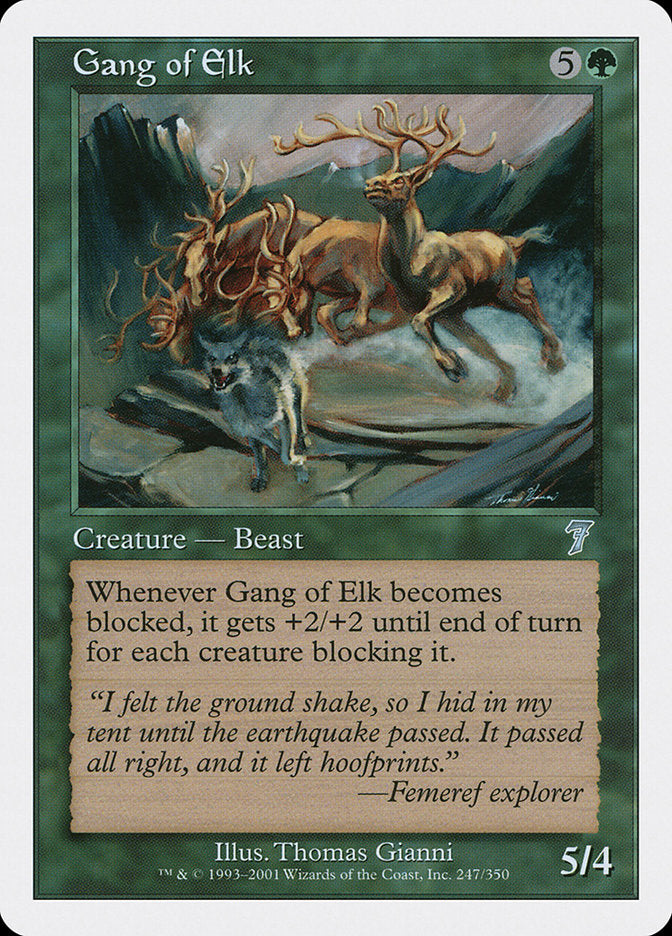 Gang of Elk [Seventh Edition] MTG Single Magic: The Gathering    | Red Claw Gaming