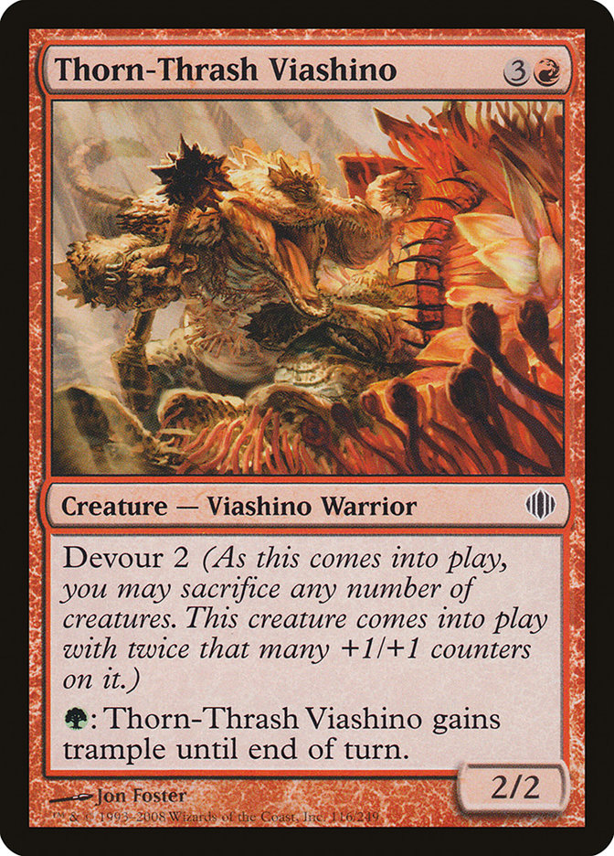 Thorn-Thrash Viashino [Shards of Alara] MTG Single Magic: The Gathering    | Red Claw Gaming