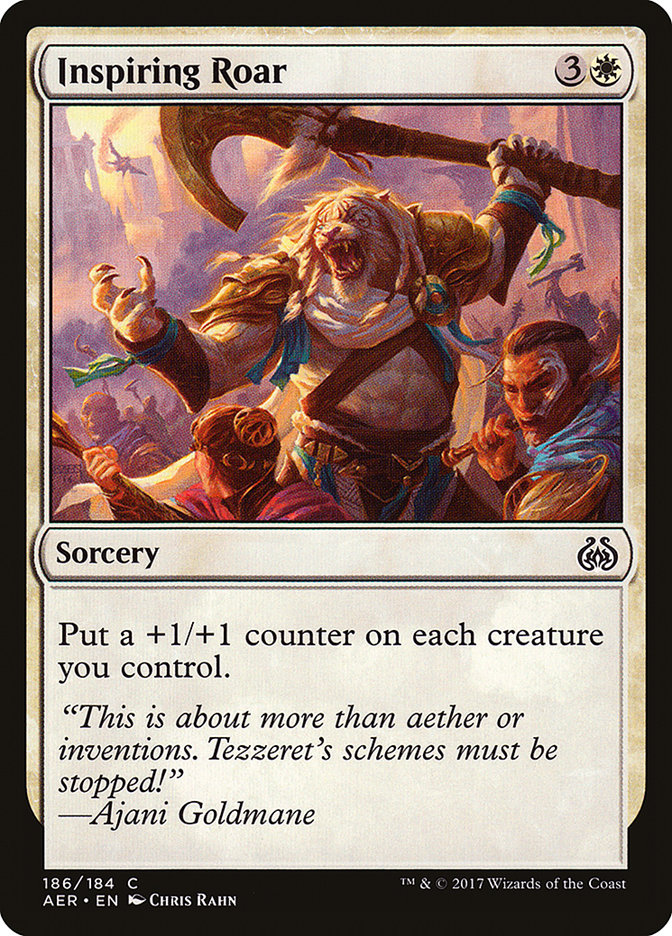 Inspiring Roar [Aether Revolt] MTG Single Magic: The Gathering    | Red Claw Gaming