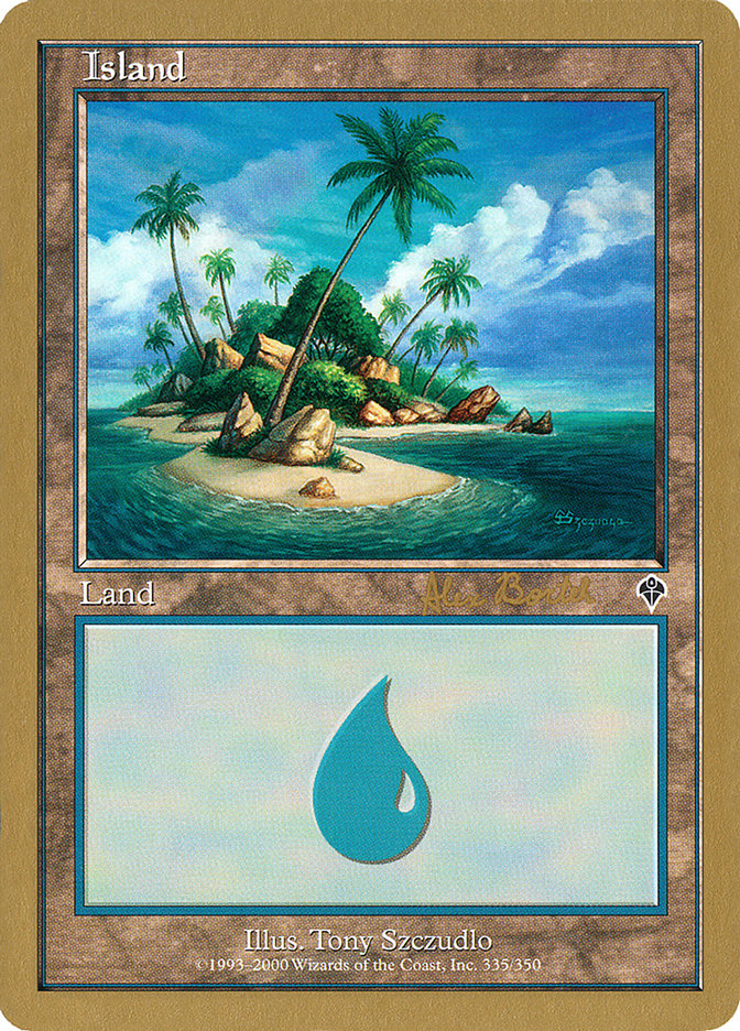 Island (ab335b) (Alex Borteh) [World Championship Decks 2001] MTG Single Magic: The Gathering    | Red Claw Gaming