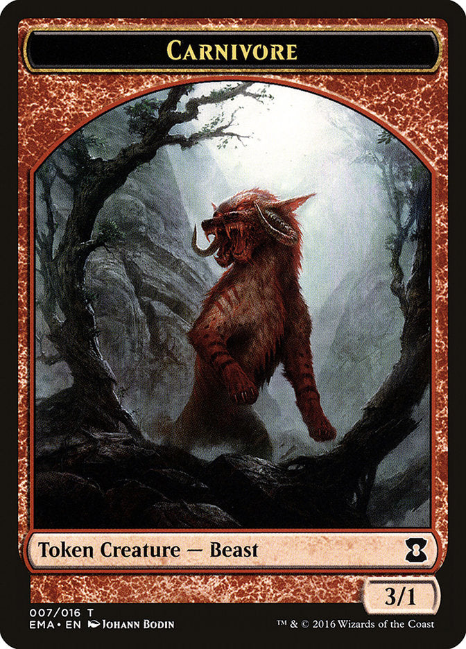 Carnivore Token [Eternal Masters Tokens] MTG Single Magic: The Gathering    | Red Claw Gaming