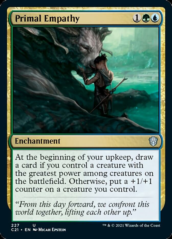 Primal Empathy [Commander 2021] MTG Single Magic: The Gathering    | Red Claw Gaming