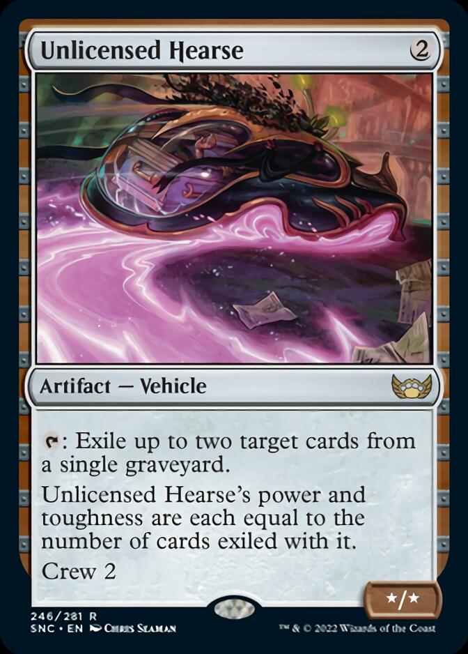 Unlicensed Hearse [Streets of New Capenna] MTG Single Magic: The Gathering    | Red Claw Gaming