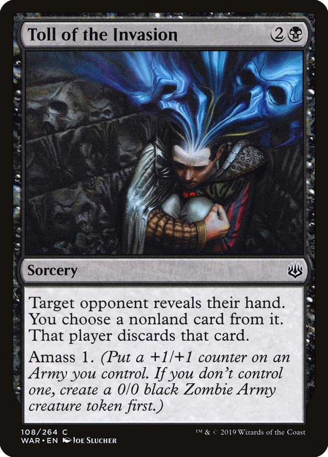 Toll of the Invasion [War of the Spark] MTG Single Magic: The Gathering    | Red Claw Gaming