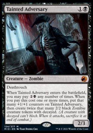 Tainted Adversary (Promo Pack) [Innistrad: Midnight Hunt Promos] MTG Single Magic: The Gathering    | Red Claw Gaming