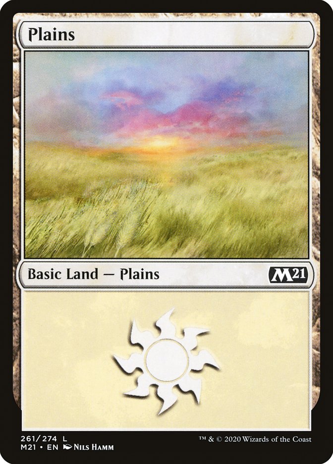 Plains (261) [Core Set 2021] MTG Single Magic: The Gathering    | Red Claw Gaming