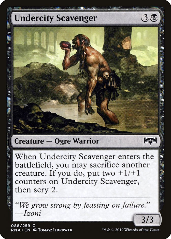 Undercity Scavenger [Ravnica Allegiance] MTG Single Magic: The Gathering    | Red Claw Gaming