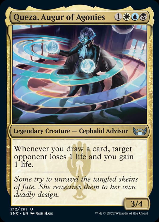 Queza, Augur of Agonies [Streets of New Capenna] MTG Single Magic: The Gathering    | Red Claw Gaming