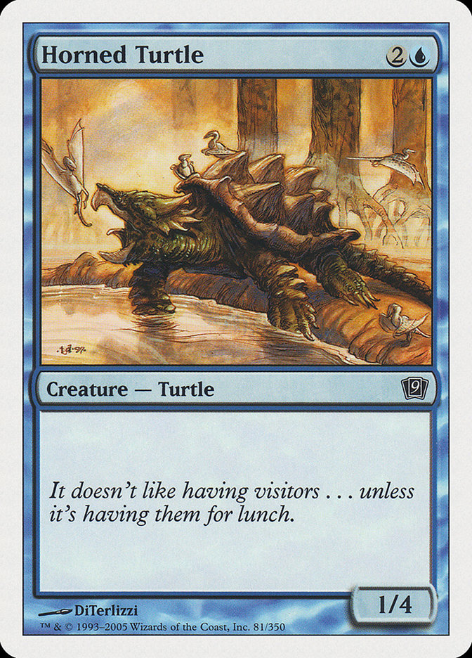 Horned Turtle [Ninth Edition] MTG Single Magic: The Gathering    | Red Claw Gaming