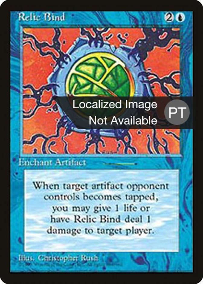 Relic Bind [Fourth Edition (Foreign Black Border)] MTG Single Magic: The Gathering    | Red Claw Gaming