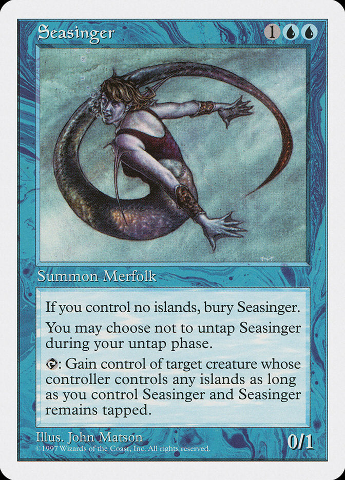 Seasinger [Fifth Edition] MTG Single Magic: The Gathering    | Red Claw Gaming