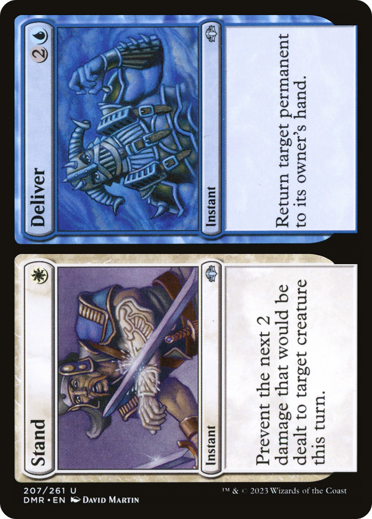 Stand // Deliver [Dominaria Remastered] MTG Single Magic: The Gathering    | Red Claw Gaming