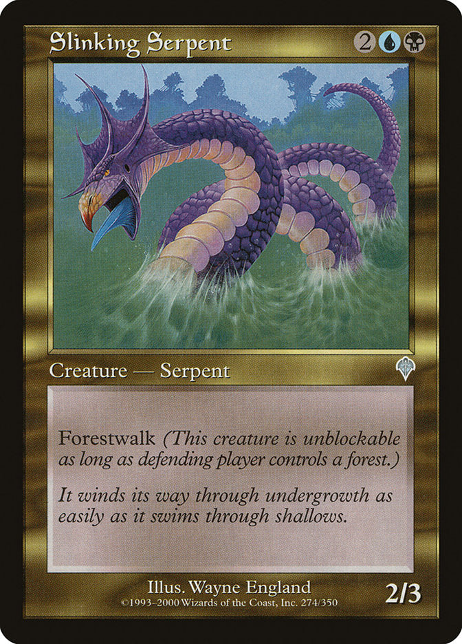 Slinking Serpent [Invasion] MTG Single Magic: The Gathering    | Red Claw Gaming