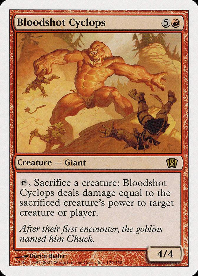 Bloodshot Cyclops [Eighth Edition] MTG Single Magic: The Gathering    | Red Claw Gaming