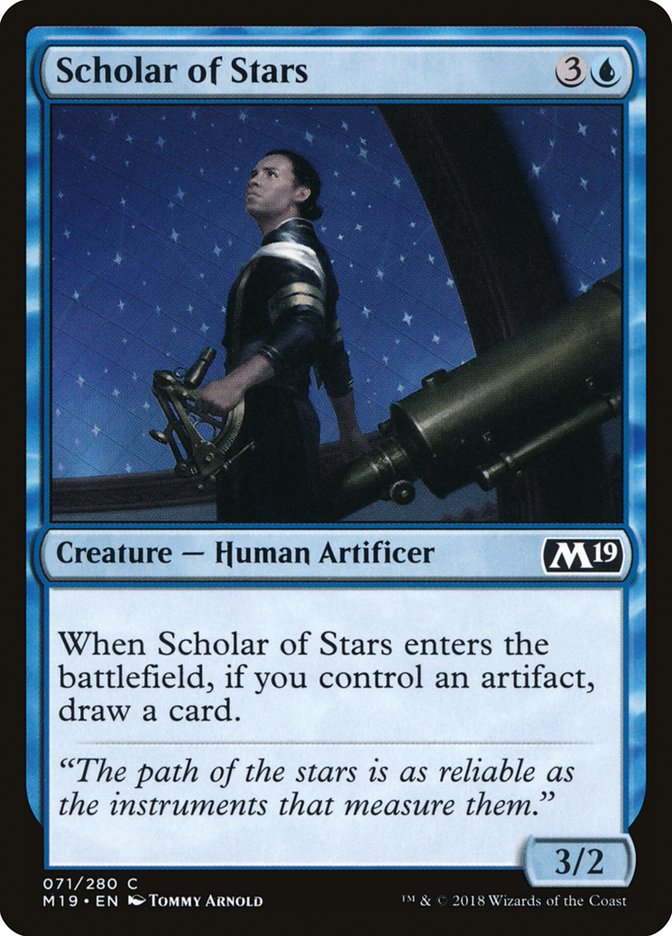 Scholar of Stars [Core Set 2019] MTG Single Magic: The Gathering    | Red Claw Gaming