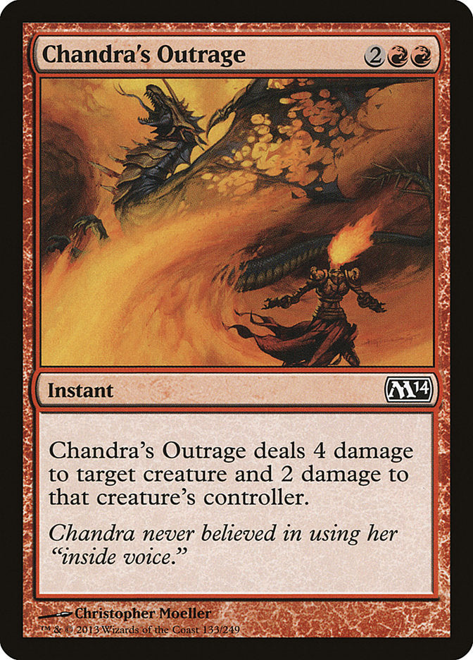 Chandra's Outrage [Magic 2014] MTG Single Magic: The Gathering    | Red Claw Gaming
