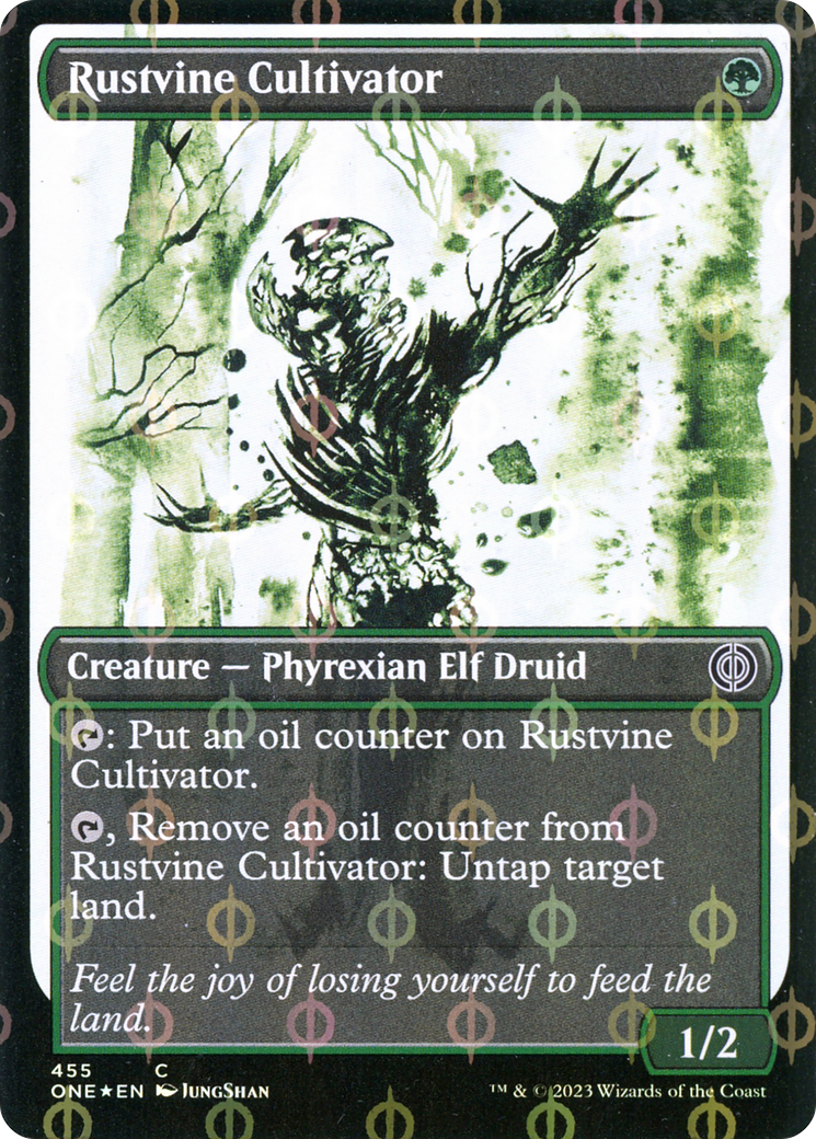 Rustvine Cultivator (Showcase Ichor Step-and-Compleat Foil) [Phyrexia: All Will Be One] MTG Single Magic: The Gathering    | Red Claw Gaming