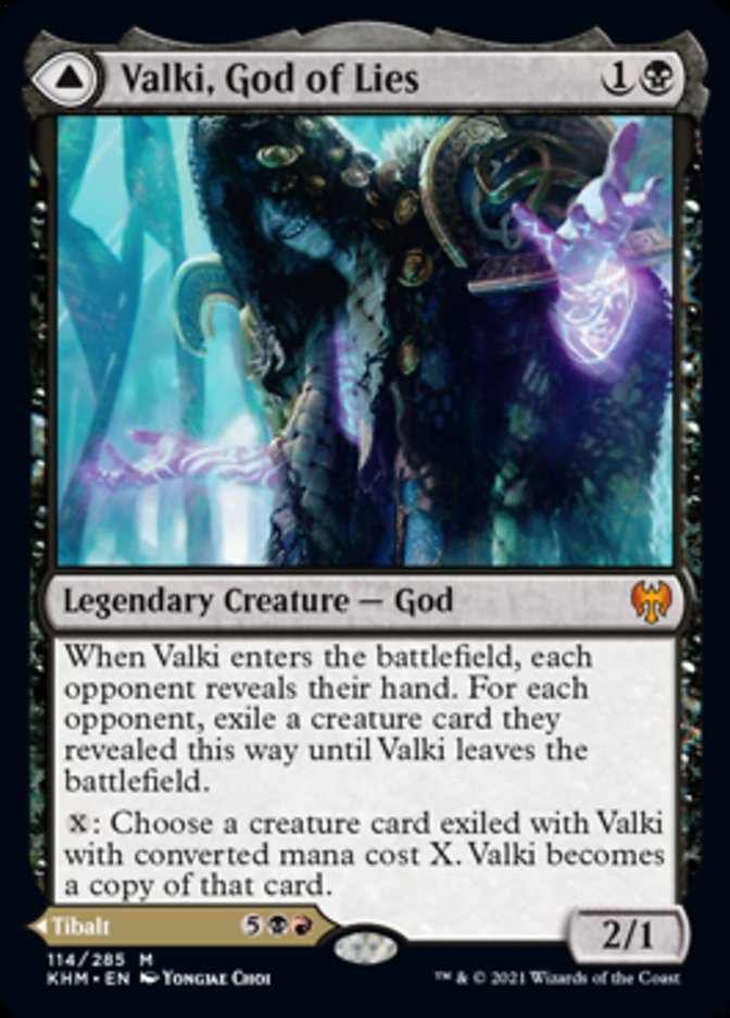 Valki, God of Lies // Tibalt, Cosmic Impostor [Kaldheim] MTG Single Magic: The Gathering    | Red Claw Gaming