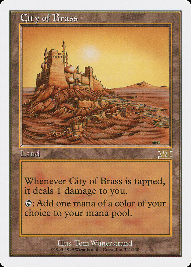 City of Brass [Classic Sixth Edition] MTG Single Magic: The Gathering    | Red Claw Gaming