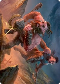 Dwarven Reinforcements Art Card (Gold-Stamped Signature) [Kaldheim Art Series] MTG Single Magic: The Gathering    | Red Claw Gaming